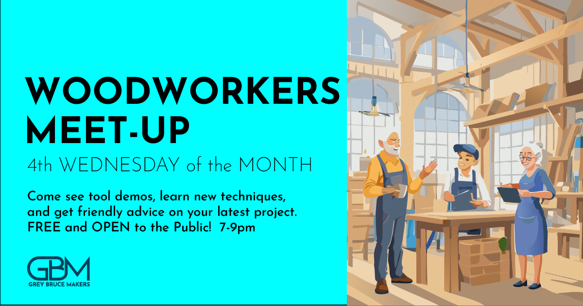 Event image GBM Monthly Woodworking Meet-Up